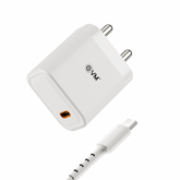 EVM 25W Mobile Charger - Type C Cable Included - Compact Charging Adaptor - Android, Xiaomi, Vivo and Other Smartphones  (EVM-CH-013)